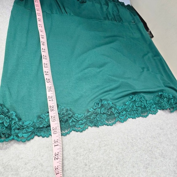 NWOT Lane Bryant Tank Top 22/24 3X Green Lace Trim Cami Babydoll Y2K Vibes Retro - Picture 6 of 12